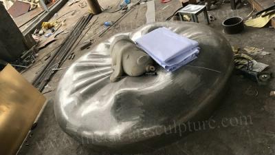 China Yard Ornaments Stainless Steel Abstract Sculpture Color / Size Customized for sale