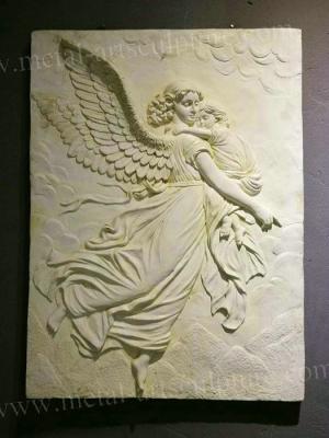 China Western Art Wall Relief Sculpture / Clay Relief Sculpture Wall Ornaments for sale