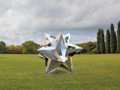 China Pentastar Shape Modern Outdoor Sculpture With Matte Effect As Real Estate Decor for sale