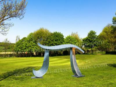 China Durable Abstract Art Sculptures With Creative Brush Surface As Outdoor Lawn Decoration for sale