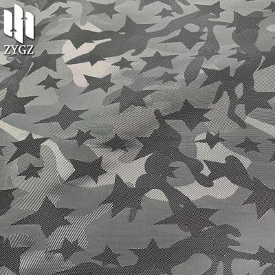 China Wind Proof Star Pentagon Camouflage Jacquard New Yarn-Dyed Cloth Cloth Bag Coat Cloth Light Sateen Cloth Yarn-Dyed Cloth for sale