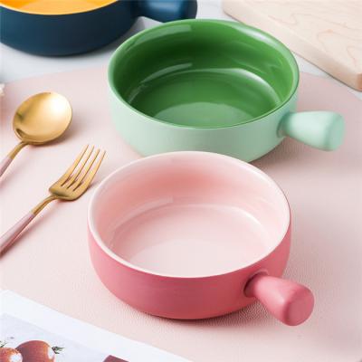 China Factory Price Stocked Customized Logo And Designs Variety Of Colors Ceramic Bowls For Party And Restaurant for sale