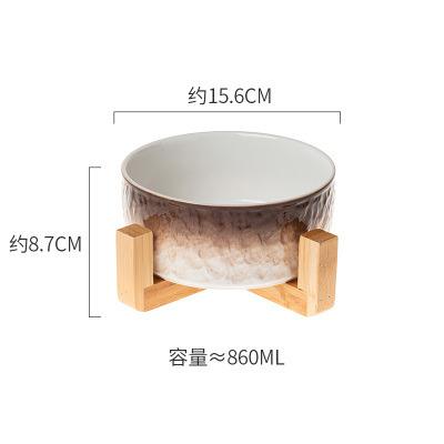 China New Design Stocked Ready Running Pet Water Bowl For Dog Cat Ceramic Bowl Covered Pet Food Bowl for sale