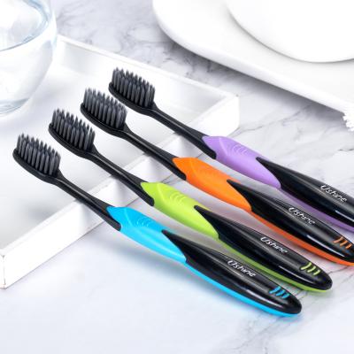 China Home-use High Quality ISO CE ROHS Approved Non Racking Charcoal Bristle Toothbrush Wholesale OEM Customized Massage Eraser Free Sample for sale