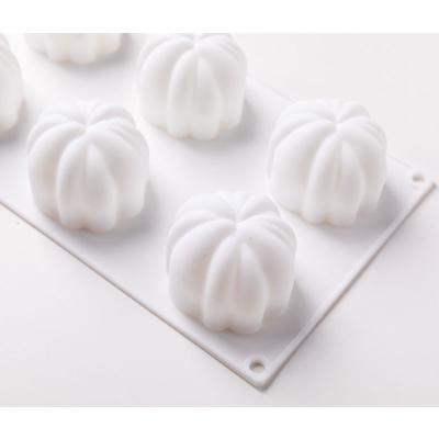 China Stocked 6 Halloween Pumpkin Silicone Cake Mold For Chocolate Mousse Ice Cream Pudding Dessert Jello Making Bakeware Bake Pan Decorating Tools for sale