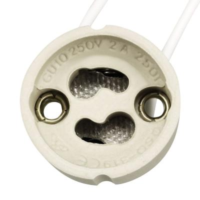 China Wire Base Connector GU10 GU10 Lamp Holder Sockets Adapter Ceramic Socket For GU10 LED Halogen Light for sale