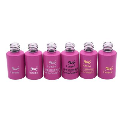 China Personal Care Nail Gel Polish Bottles Screen Printing Glass Nail Polish Bottle for sale