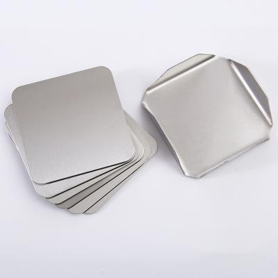 China Simplicity Sustainable High Quality Restaurants Party Set Stainless Steel Drink Support Metal Coaster for sale