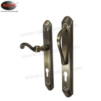 China Hyland DH02 Modern New Style Door Handles Lock Cover Iron Aluminum High Security Mortise Handles Lock for sale