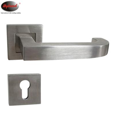 China HYLAND door OEM 9008S style door handle European square tube door handle with escutcheon hardware lever handle for sale