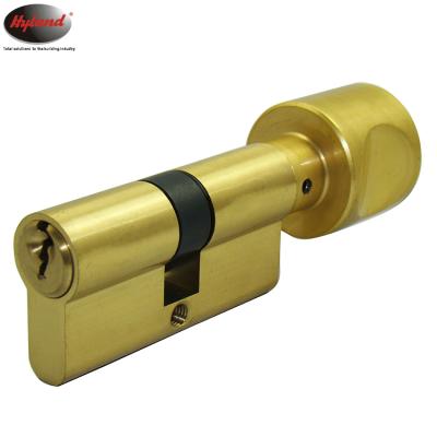 China Euro-standard Solid Brass Cylinder, OEM 60mm/30x30, Single Open Profile Hyland Solid Brass Oval Split Cylinder for sale