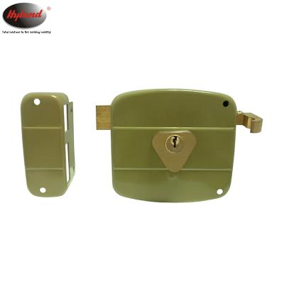 China OEM 5688 Left or Right Door HYLAND Double Door Cylinder Security Rim Locks Night Rim Lock Door Lock for sale