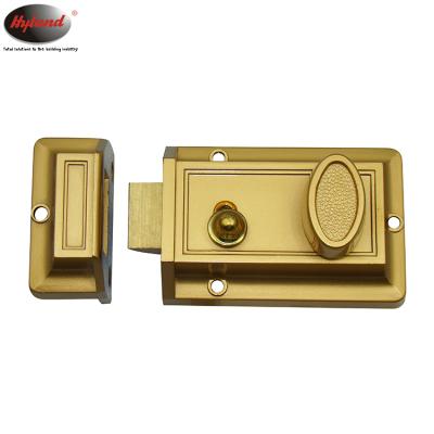 China High Quality Flat Rim Night Latch Door Locks, Hot Selling Hyland 564 Zinc Alloy Die Casting 60mm Backwash Rim Door Lock for sale