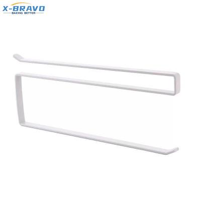 China Kitchen Modern Rack Roll Paper Towel Holder Cabinet Japanese Style Nail Free Punch Free Separation Cling Film Hanger for sale