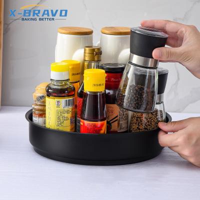 China Seasoning Rack Kitchen Cup Space-Saving Storage Box Viable Multifunctional Rotating Desktop Home Storage Bottle for sale