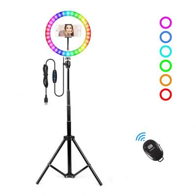 China PORTABLE 10 inch price with BT wireless ring light video desktop universal fill light to fill light for mobile phone and tablet for sale