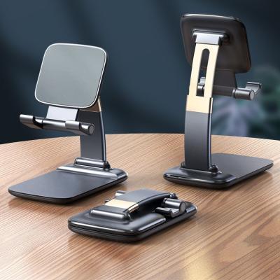 China Adjustable Stand Live Watching Mobile Phone Tablet Stand Wholesale Price Adjustable Universal Foldable Desktop Phone Holder Tablet Stand for sale