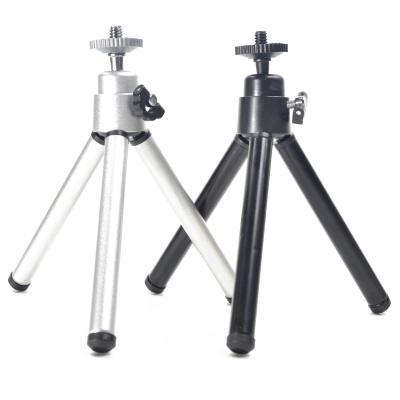 China PORTABLE 2-Section Extendable Mini Tripod Desktop Phone Tripod Stand Holder for Xiaomi Samsung Smartphone SLR DSLR iPhone Camera for sale