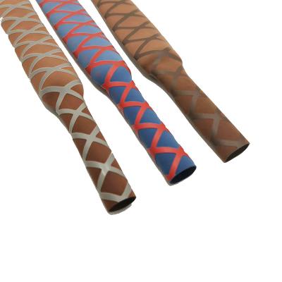 China LOW VOLTAGE CONSIDERATION Non Slip Heat Shrink Tubing Textured Heatshrink X Wrap Grip Grip Tube Sleeving for sale