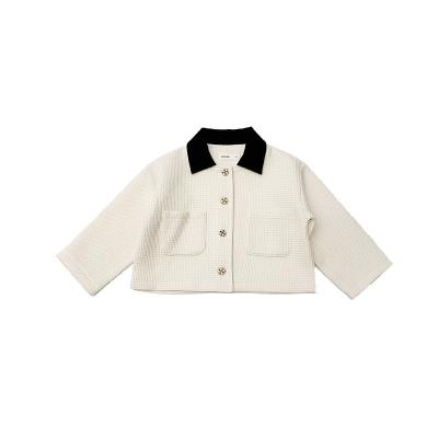 China Breathable Children Clothing Kids Coat Winter Long Woolen Windproof Jacket For Baby for sale