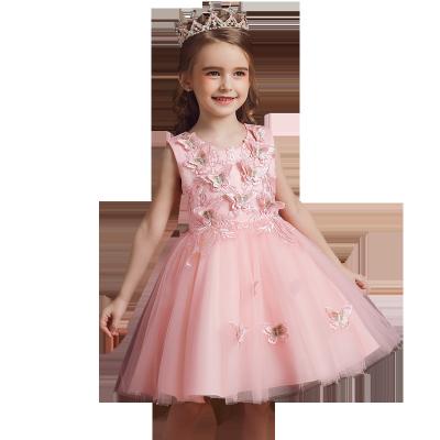 China Wholesale High Quality Princess Dress For Girl Kids Baby Tutu Birthday Dress Casual Royal Blue And White for sale