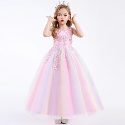 China Wholesale Anti-wrinkle kids girl dress boutique little girls ball gowns for girls flower lace flower girl dresses for sale