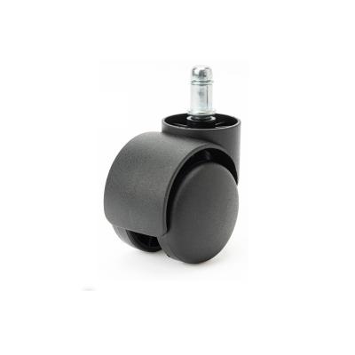 China Ring Stem Swivel Plastic Office Modern Chair Plate Top 50mm Brake Wheel Caster Interior Furniture Casters for sale