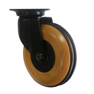 China Best Price Fashion Safety Modern Tables Modern Industrial Wooden Legs Casters Wooden Wheels for sale