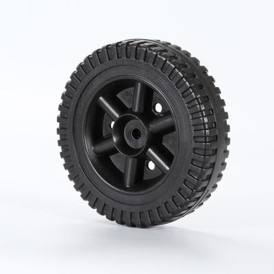 China Building material stores wholesale industrial 6 inch PE tire wheel for trolley for sale