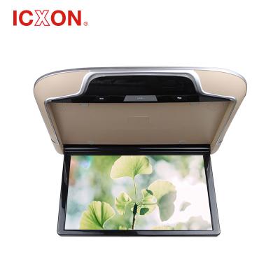 China New 13.3 Inch Android Remote Control Flip Down Roof Mounted Monitor 1080P With Atmosphere Lamp for sale