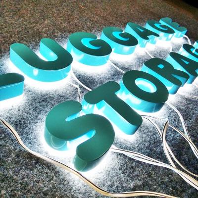 China 3D Shape Color Paint Metal Letters With Lights Outdoor Advertising for sale