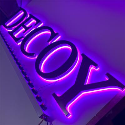 China Store Coffee Shop Led Sign Backlighting Purple Lighting CE RoHS for sale