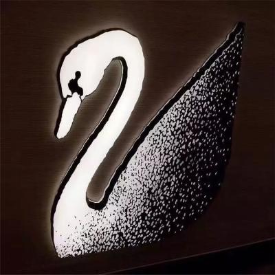 China Shopfront leidde Acrylzaken Logo Sign High Brightness Light ondertekent omhoog Raad Te koop