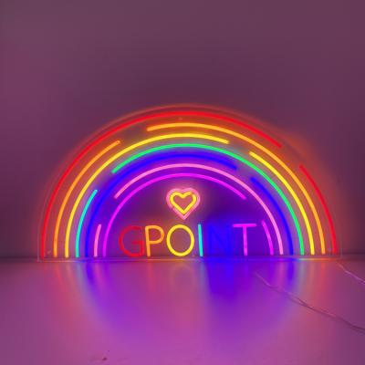 China 10cm bis 100cm stangen-Zeichen des Buchstabe-3D Regenbogen-LED große Neonder leuchtreklame-P33 zu verkaufen