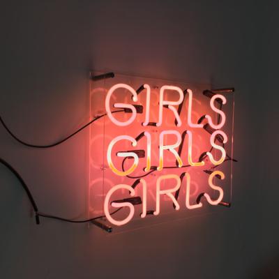 Cina Il rosa ha personalizzato la decorazione leggera al neon della casa delle ragazze 7.5kv delle ragazze delle ragazze delle lettere in vendita