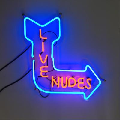 Cina Supporto all'aperto della parete di pubblicità 60x45cm di Live Nudes Acrylic Neon Sign in vendita