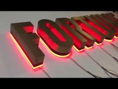 Building RGB Channel Letter Sign Stainless Steel Illuminated