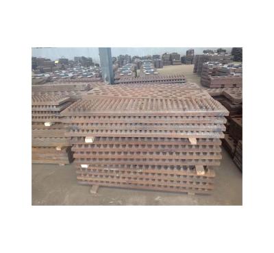 China energy & Hot Sale Best Quality Wholesale High Manganese Parts Mining Grate Plate For Crusher for sale