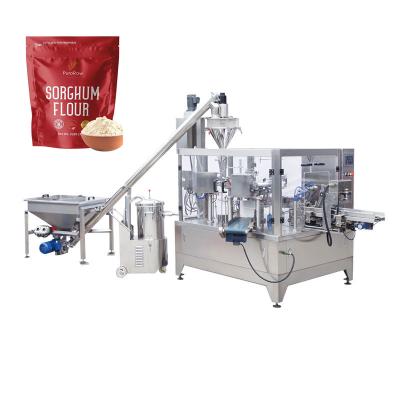 China Automatic Packing Machinery Matcha Food Doy Pack Filling Stand Up Zipper Bags Nuts Seasoning Spice Powder Packaging Machine for sale