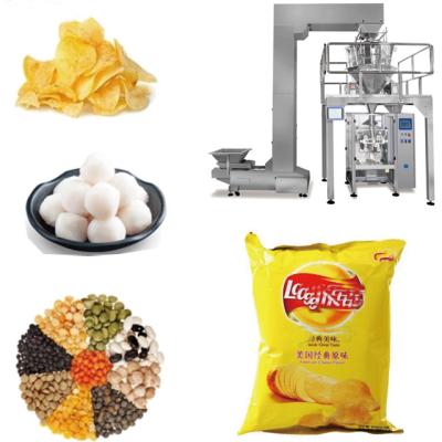 China Automatische Verpackungsmaschine für Snacks und Kartoffelchips Vertikalpackmaschine mit Stickstoffbeutel zu verkaufen