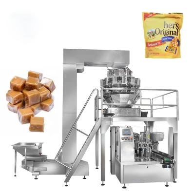 China Zipper Bag Chilli Turmeric Powder Doypack Pouch Packing Machine Milk Coffee Spice Packaging Machine for sale