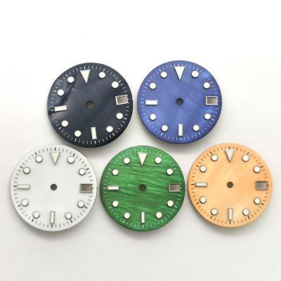 China Best quality 29mm watch dial fit nh35 movement of crown watch parts at 3 o'clock watch accessories 29mm for sale