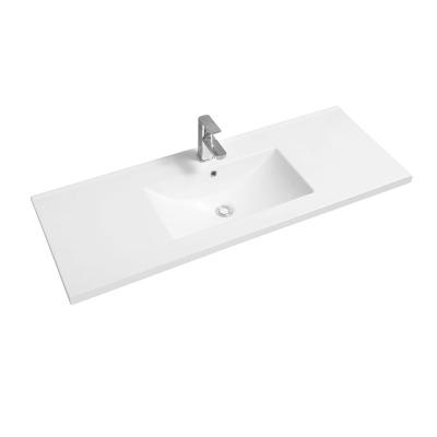 China Wholesale 5001 Modern Basin Lavabo Style Sink European Ceramic Sanitary Classic Rectangular Design Bathroom Sink for sale