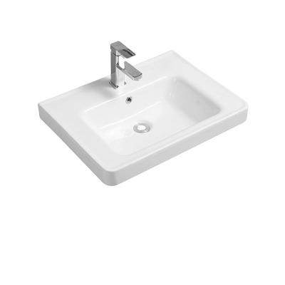 China Durable Cupc North America EUROPEAN Bowl Undermount Single Basin Bathroom Ceramic Hotel Sink With Rectangular Recess Bowl for sale