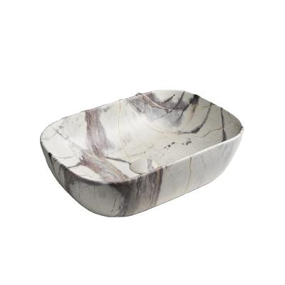 China Wholesale Modern Bathroom High Quality Ceramic Sinks With Hand Art Designs Wash Basin for sale