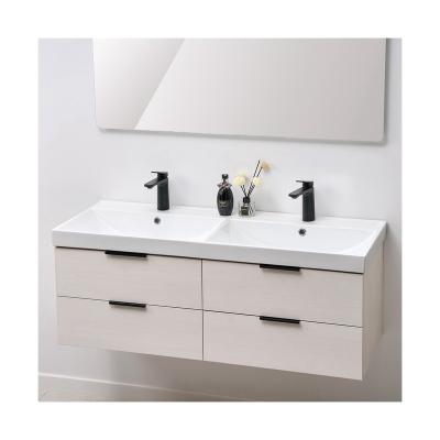 China Good Quality Modern Wholesale Customized Ceramic Double Wash Washroom Bathroom Basin for sale