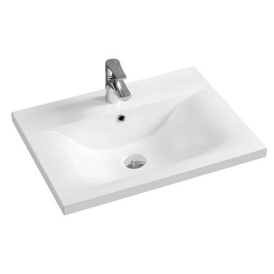 China EUROPEAN CE MPLO Modern Ceramic Hotel Bathroom Table Counter Top Hand Sink Professional Ceramic Basin for sale