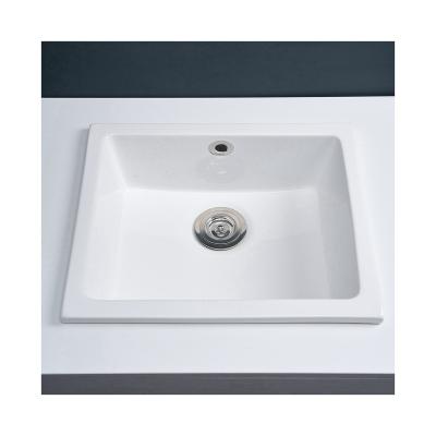 China Without Faucet Manufacturer Square Ceramic Basin Sink Professional Kitchen Sinks for sale