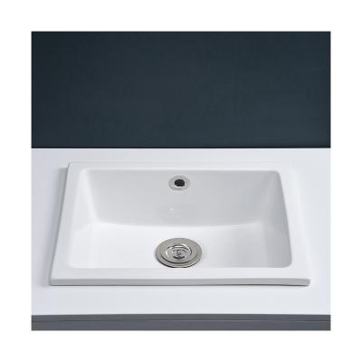 China Without Faucet Factory Supply Attractive Price Square Ceramic Modern Kitchen Sink for sale