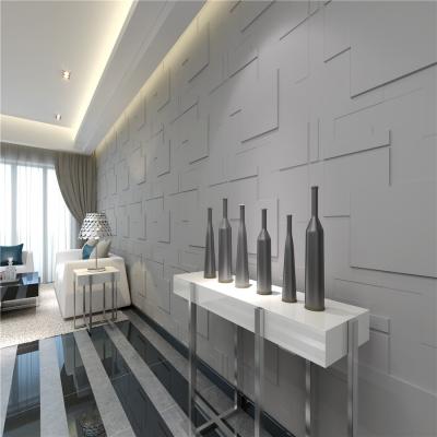 China Modern Eco - Friendly Bamboo Fiber Material Wave 3d Interior Wood Wall Panel for sale